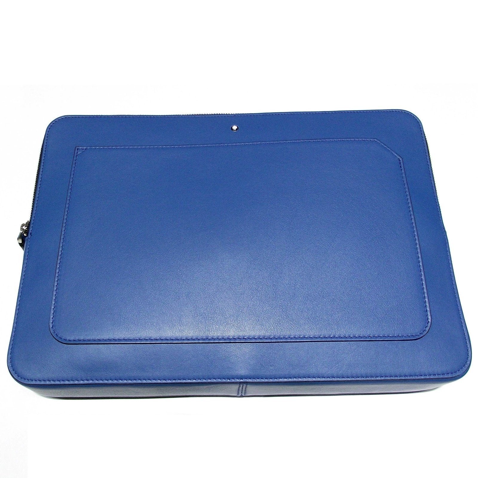 Montblanc borsa per computer Meisterstück Urban blu cobalto 124080