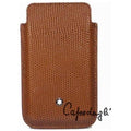 Montblanc custodia cover smartphone pelle lucertola marrone 109192