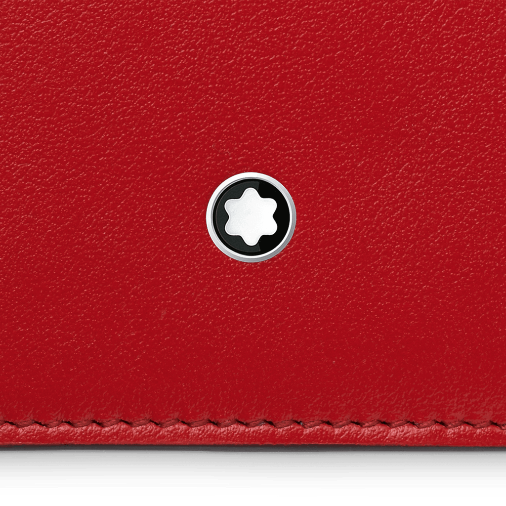 Montblanc custodia Meisterstück 8 scomparti con tasca con rosso 129688