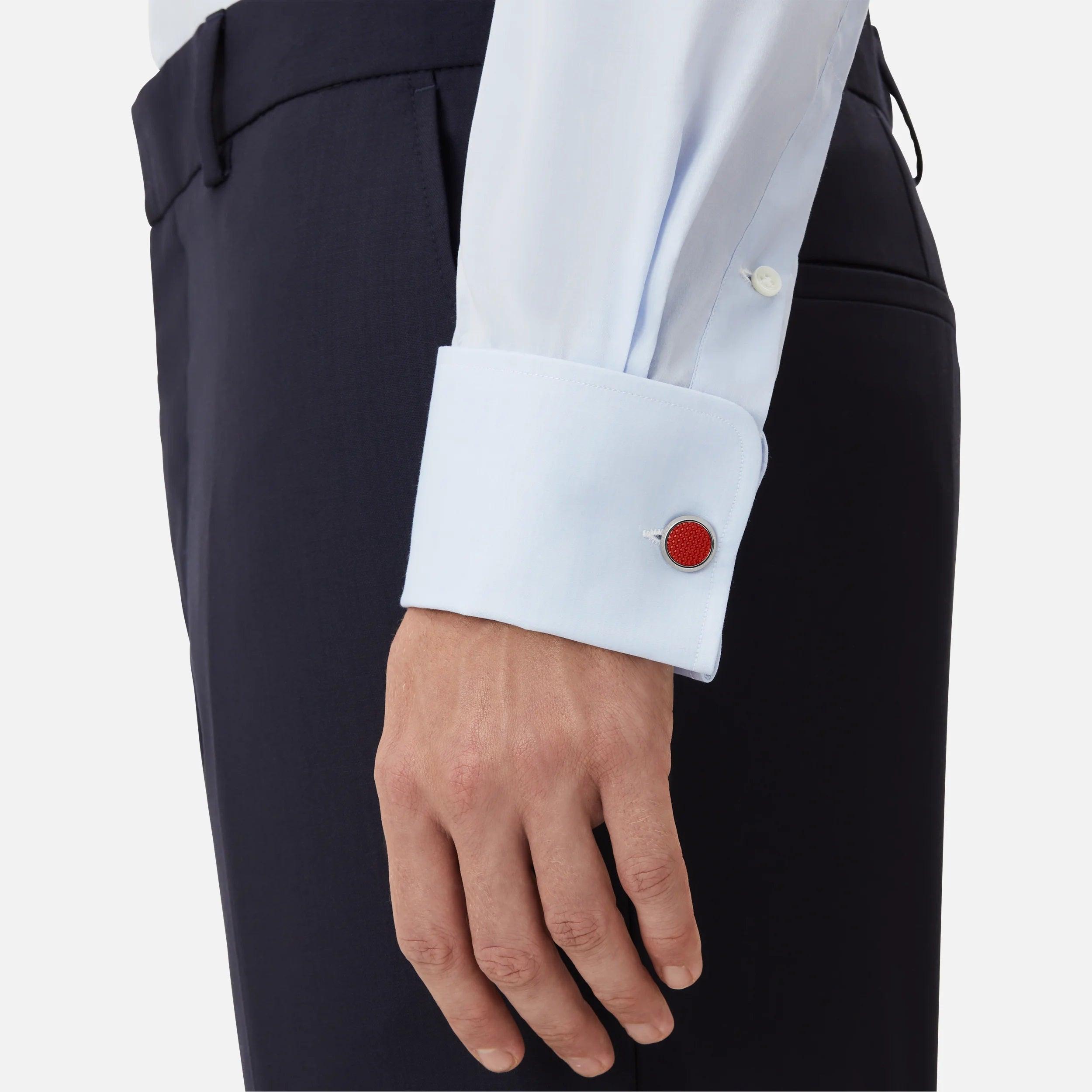 Montblanc gemelli Meisterstück Red acciaio 130269