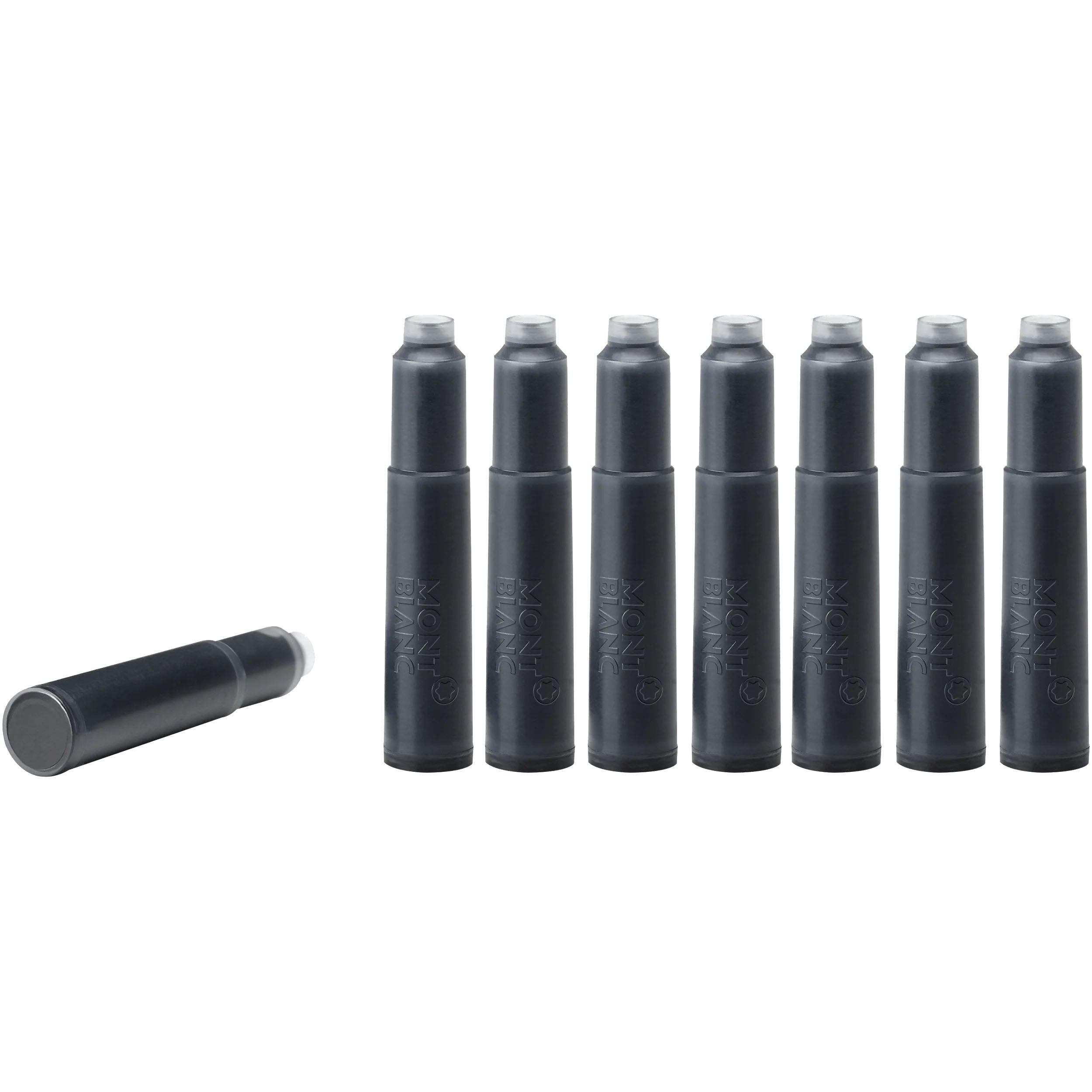 Montblanc inchiostro in cartucce Mystery Black (nero) confezione 8 pezzi 128197