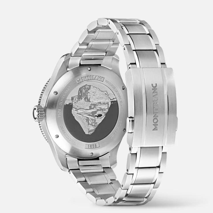 Montblanc orologio 1858 Ice Sea Automatic Date 41mm verde automatico acciaio 129373