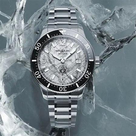 Montblanc orologio  1858 Iced Sea Automatic Date 41mm grigio automatico acciaio 130793