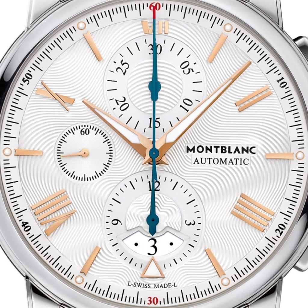 Montblanc orologio 4810 Chronograph 43mm argento automatico acciaio 114856