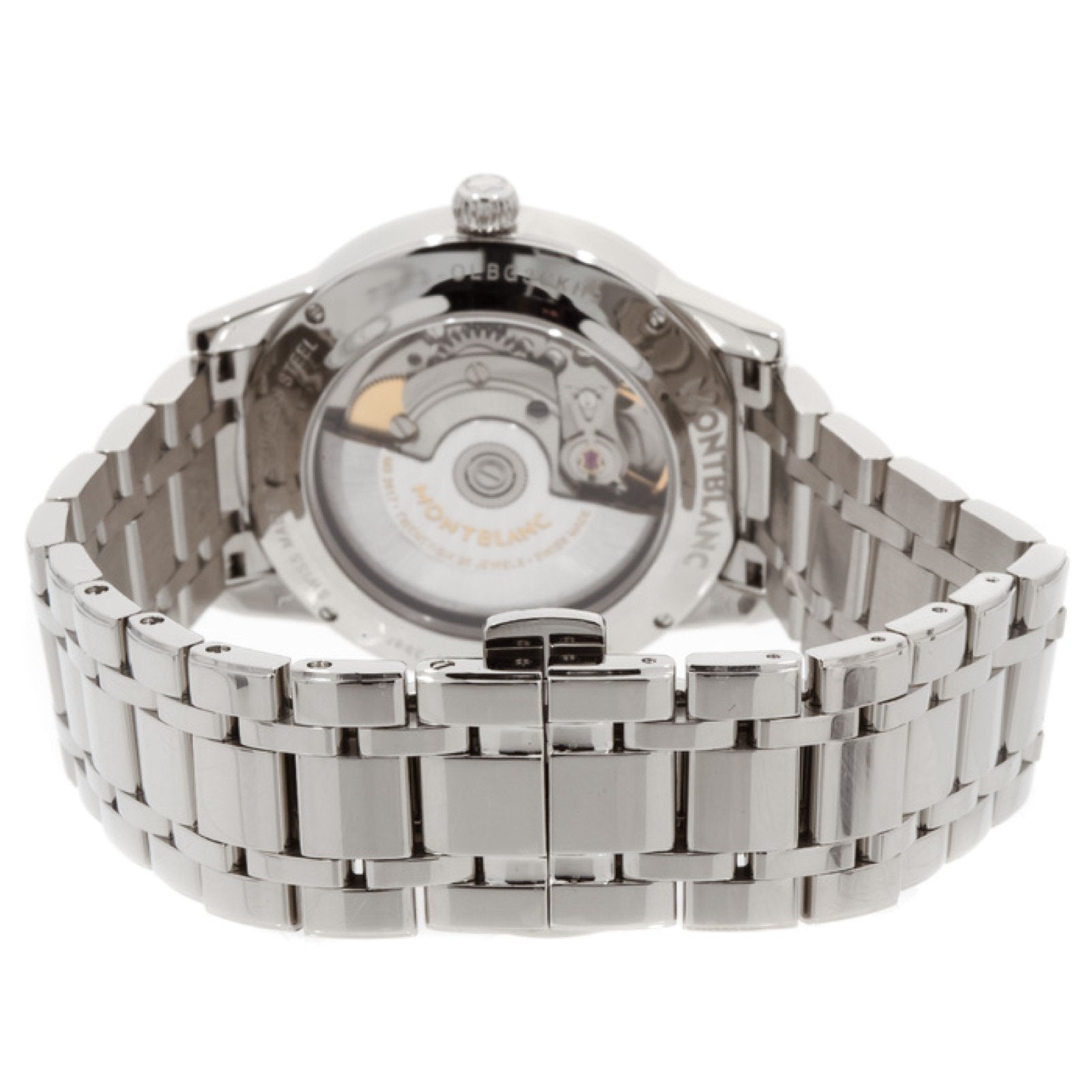 Montblanc orologio Bohème Date 37mm bianco automatico acciaio 114733