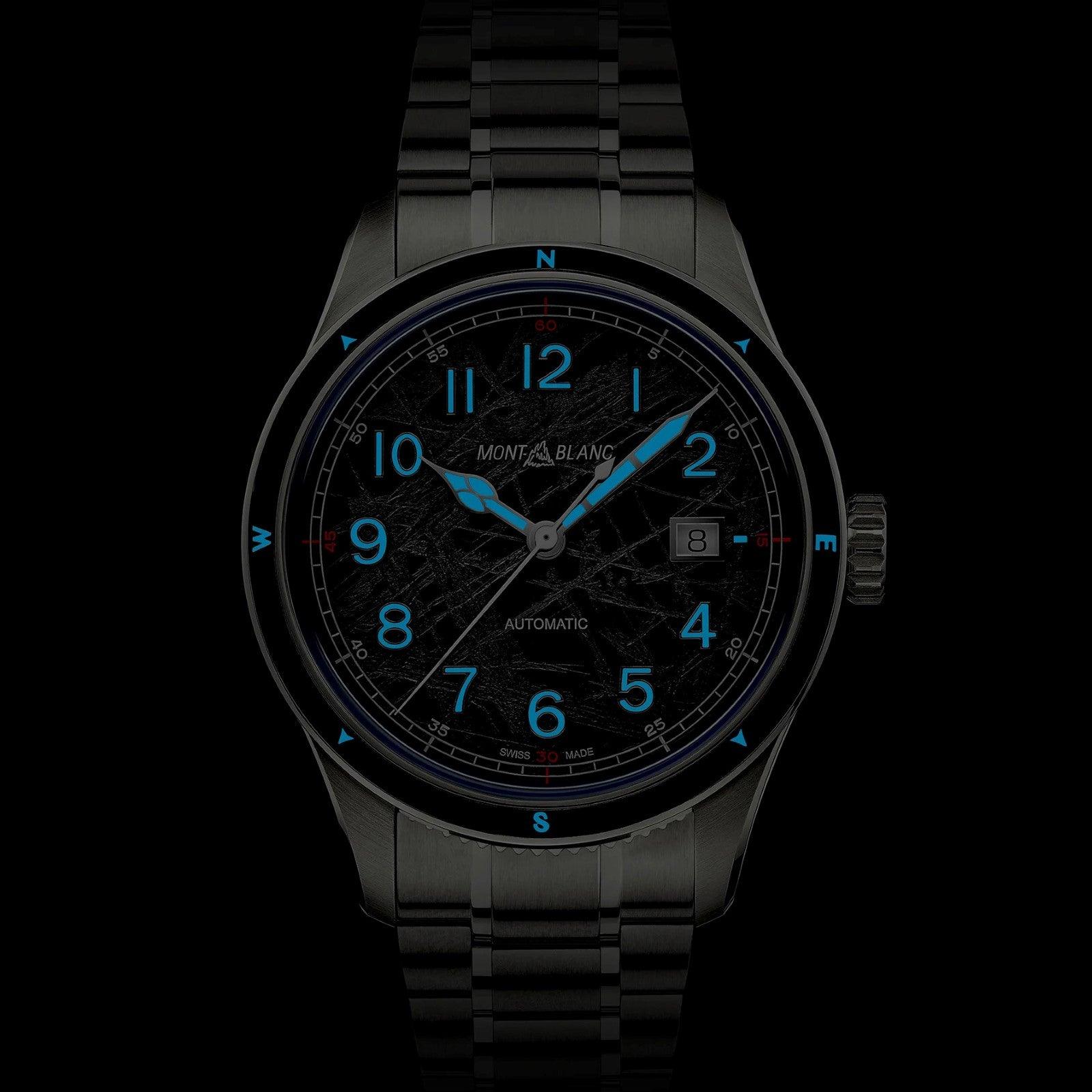 Montblanc orologio Montblanc 1858 Automatic Date 0 Oxygen The 8000  41mm grigio automatico acciaio 130984