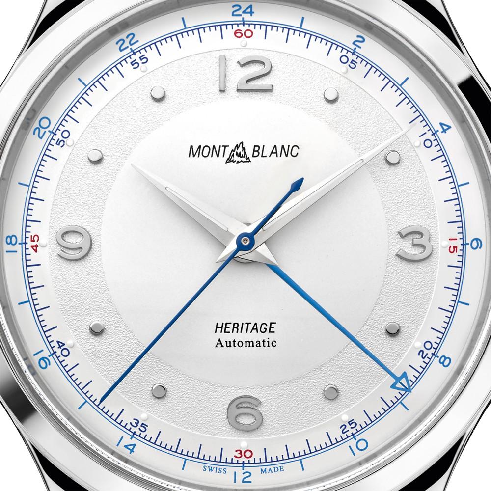 Montblanc orologio uomo Heritage GMT 40mm automatico acciaio 119949