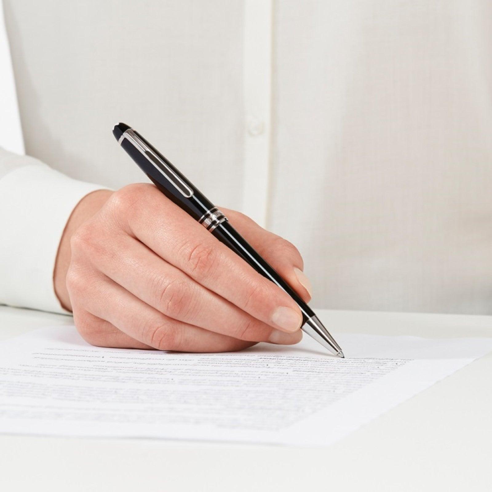 Montblanc penna a sfera Meisterstück Classique Platinum 132446