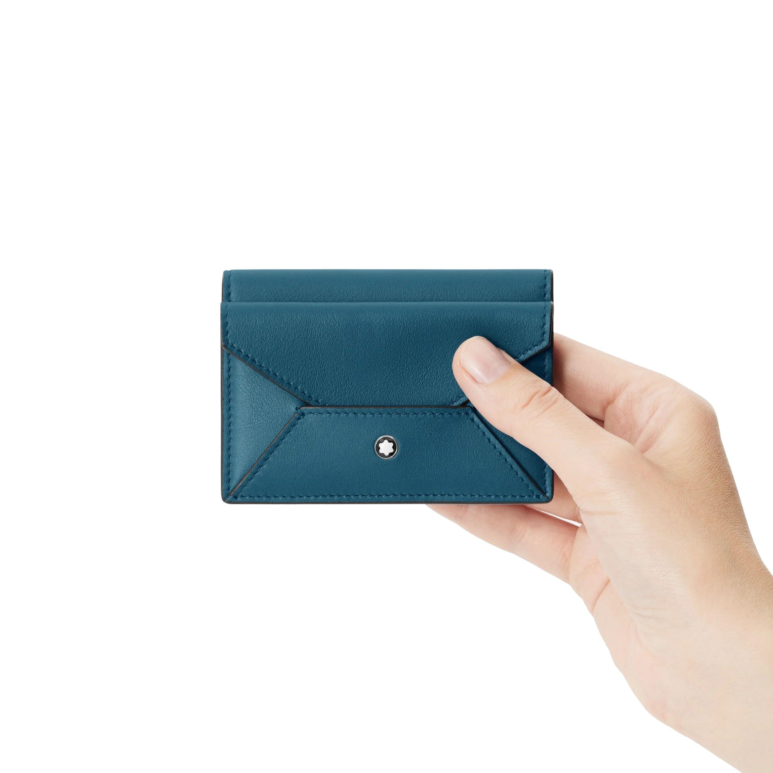 Montblanc porta carte 4 scomparti Meisterstück Selection Soft ottanio 131258