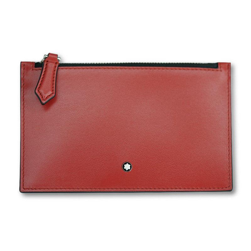 Montblanc porta carte con cerniera Meisterstück rosso 129908