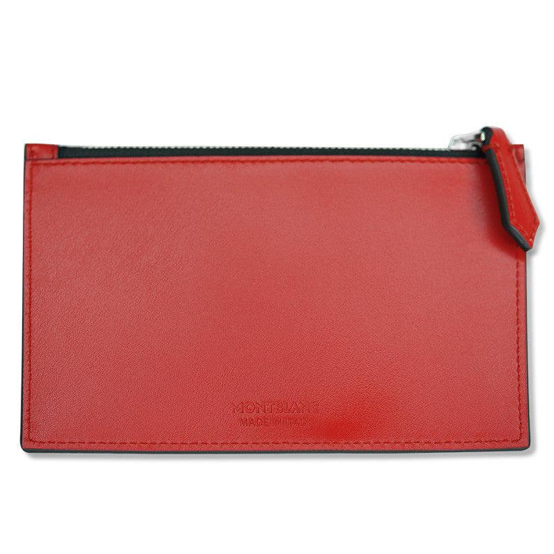 Montblanc porta carte con cerniera Meisterstück rosso 129908