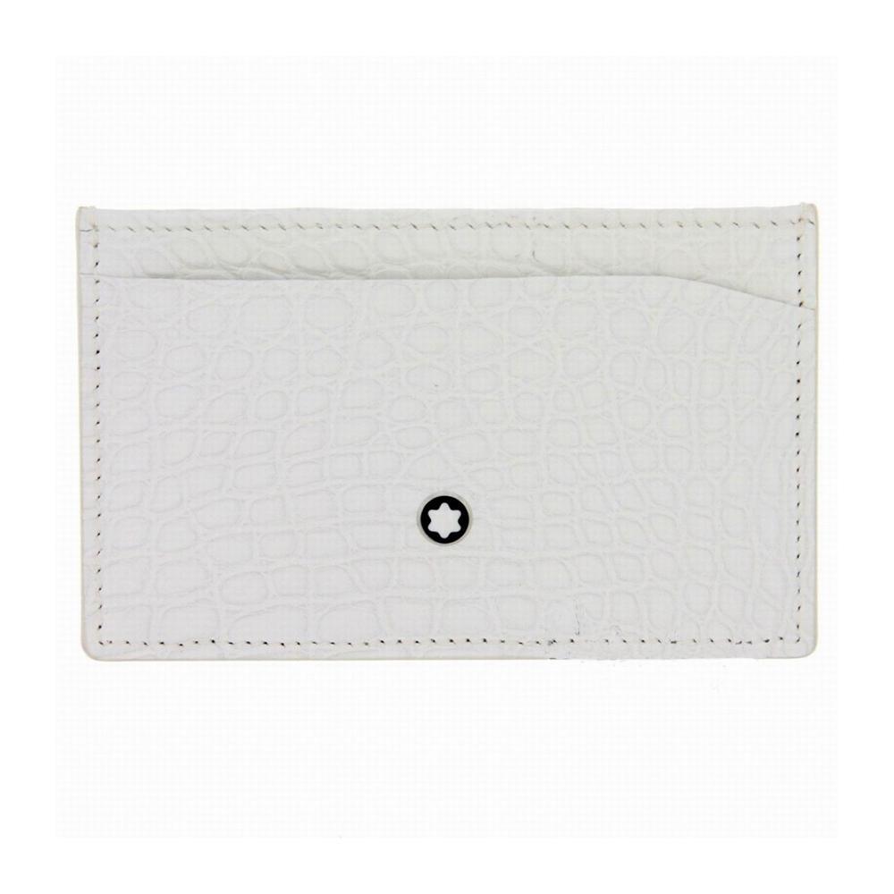 Montblanc porta carte di credito 2cc Meisterstuck bianco 113722