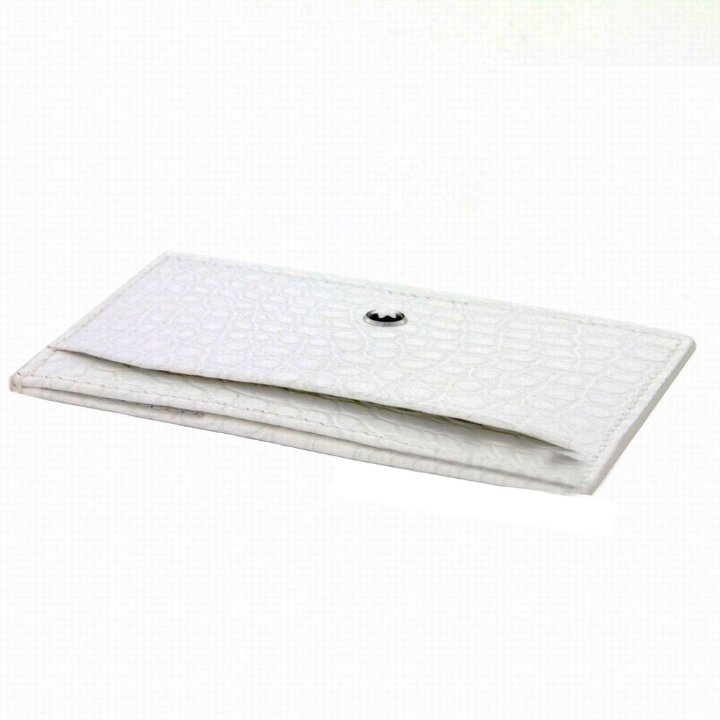 Montblanc porta carte di credito 2cc Meisterstuck bianco 113722