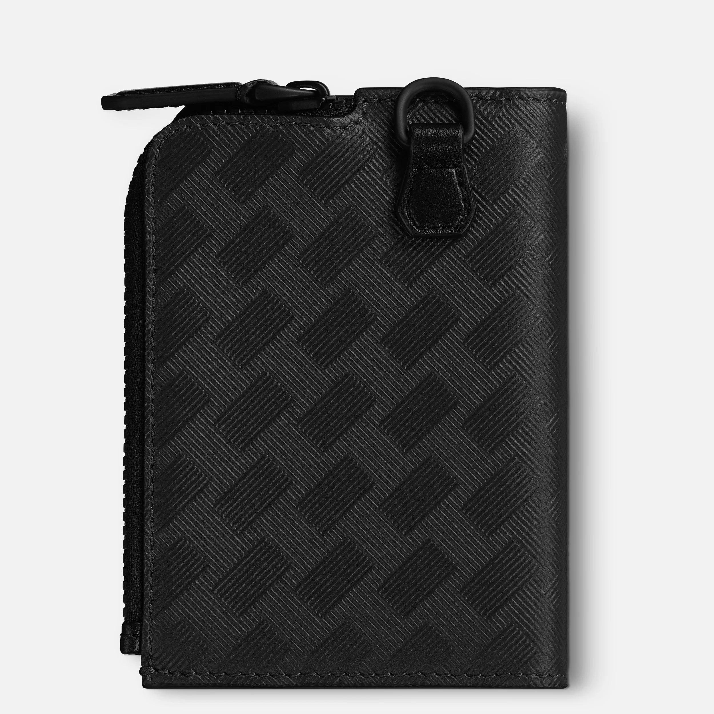 Montblanc porta carte di credito 3 scomparti con cerniera Montblanc Extreme 3.0 nero 129980