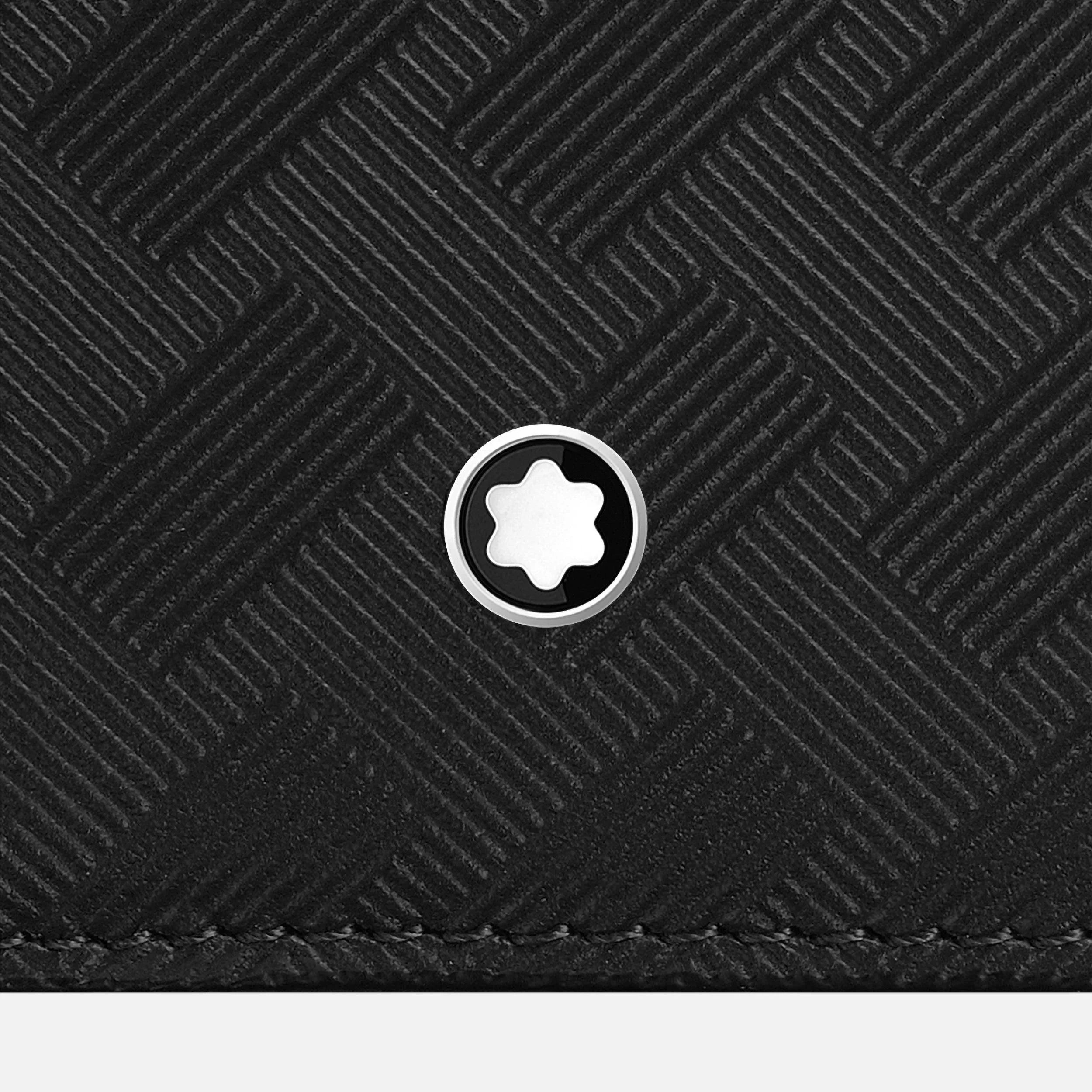 Montblanc porta carte di credito 3 scomparti con cerniera Montblanc Extreme 3.0 nero 129980