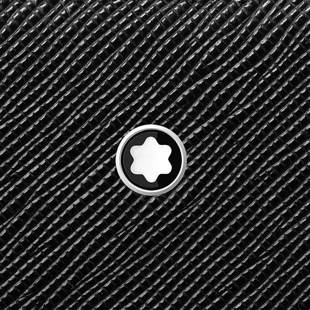 Montblanc portafoglio 12 scomparti con cerniera completa Montblanc Sartorial nero 130319