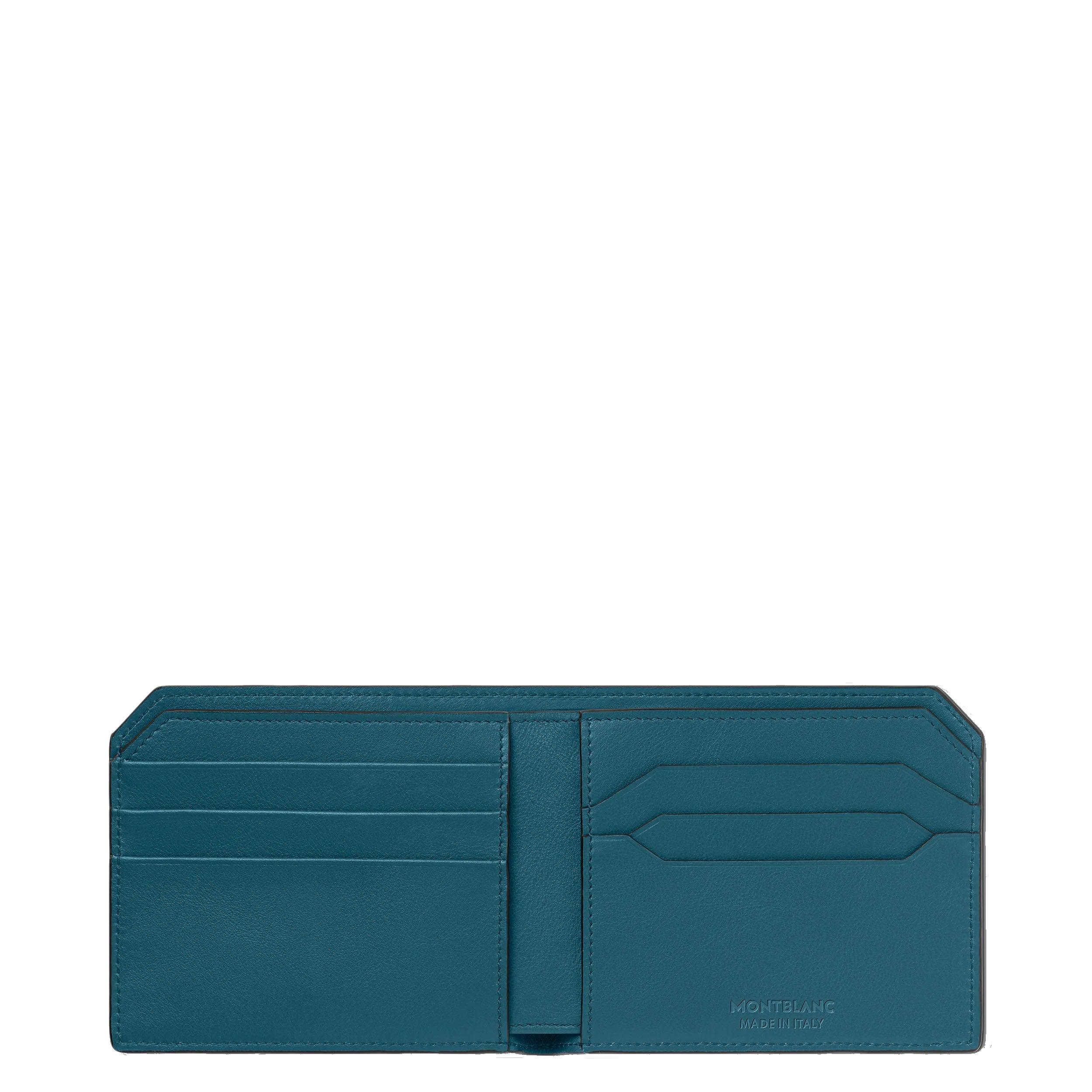 Montblanc portafoglio 6 scomparti Meisterstück Selection Soft ottanio 131242