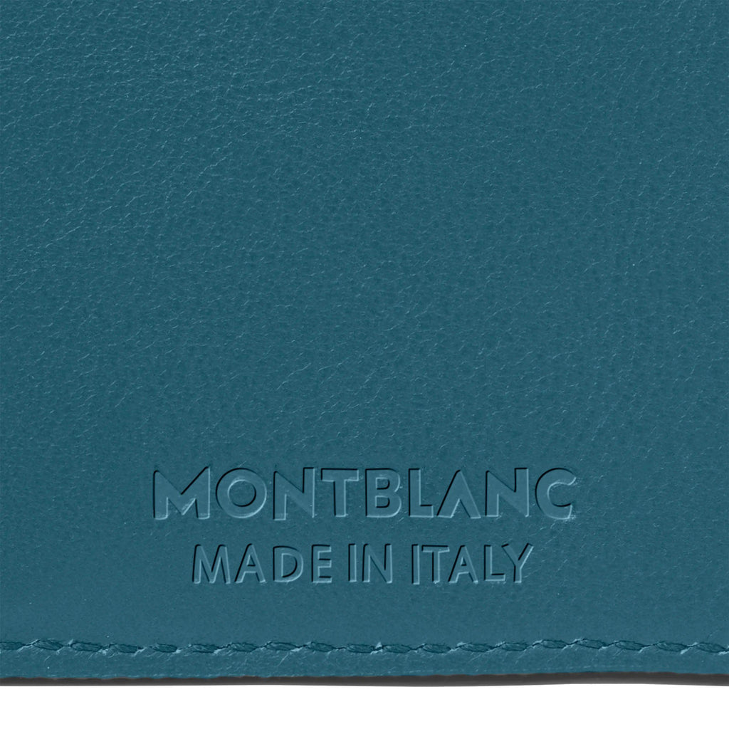 Montblanc portafoglio 6 scomparti Meisterstück Selection Soft ottanio 131242