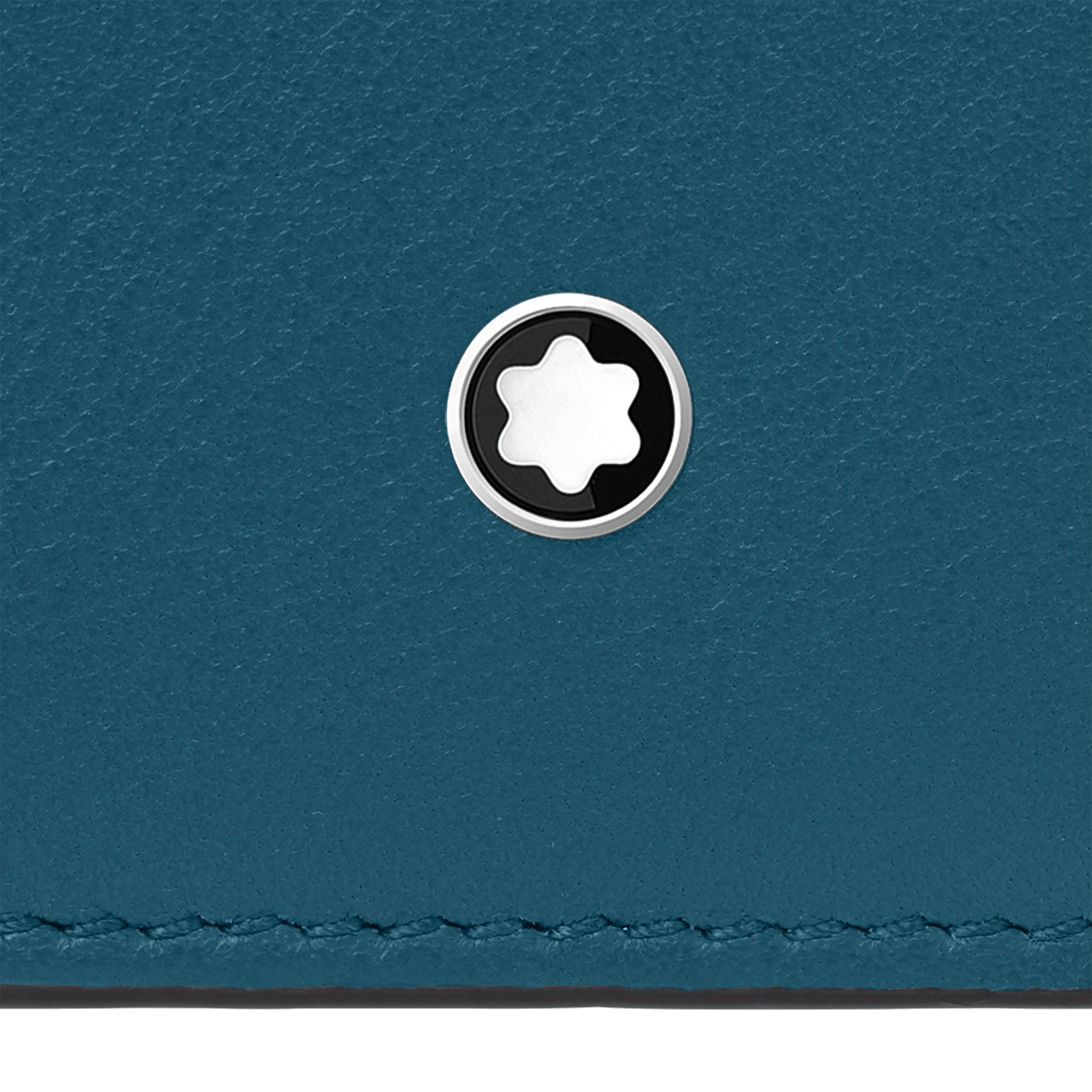 Montblanc portafoglio 6 scomparti Meisterstück Selection Soft ottanio 131242