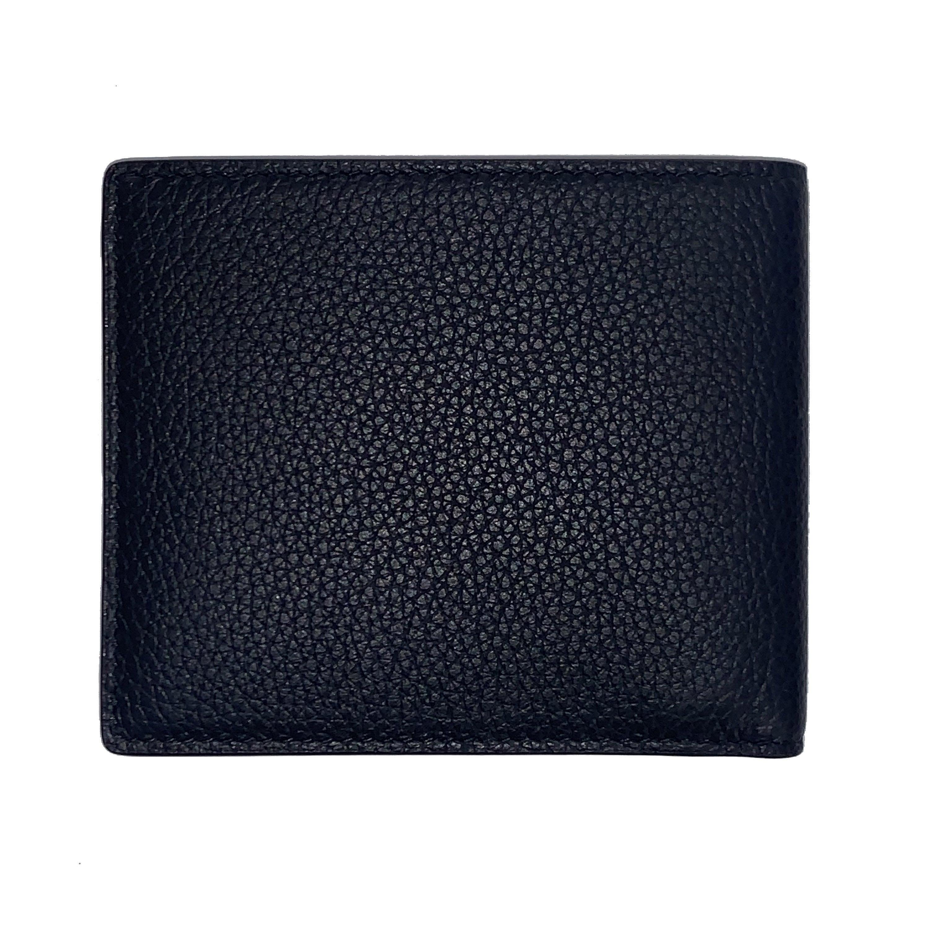 Montblanc portafoglio 6 scomparti Meisterstück Soft Grain nero/giallo 127325