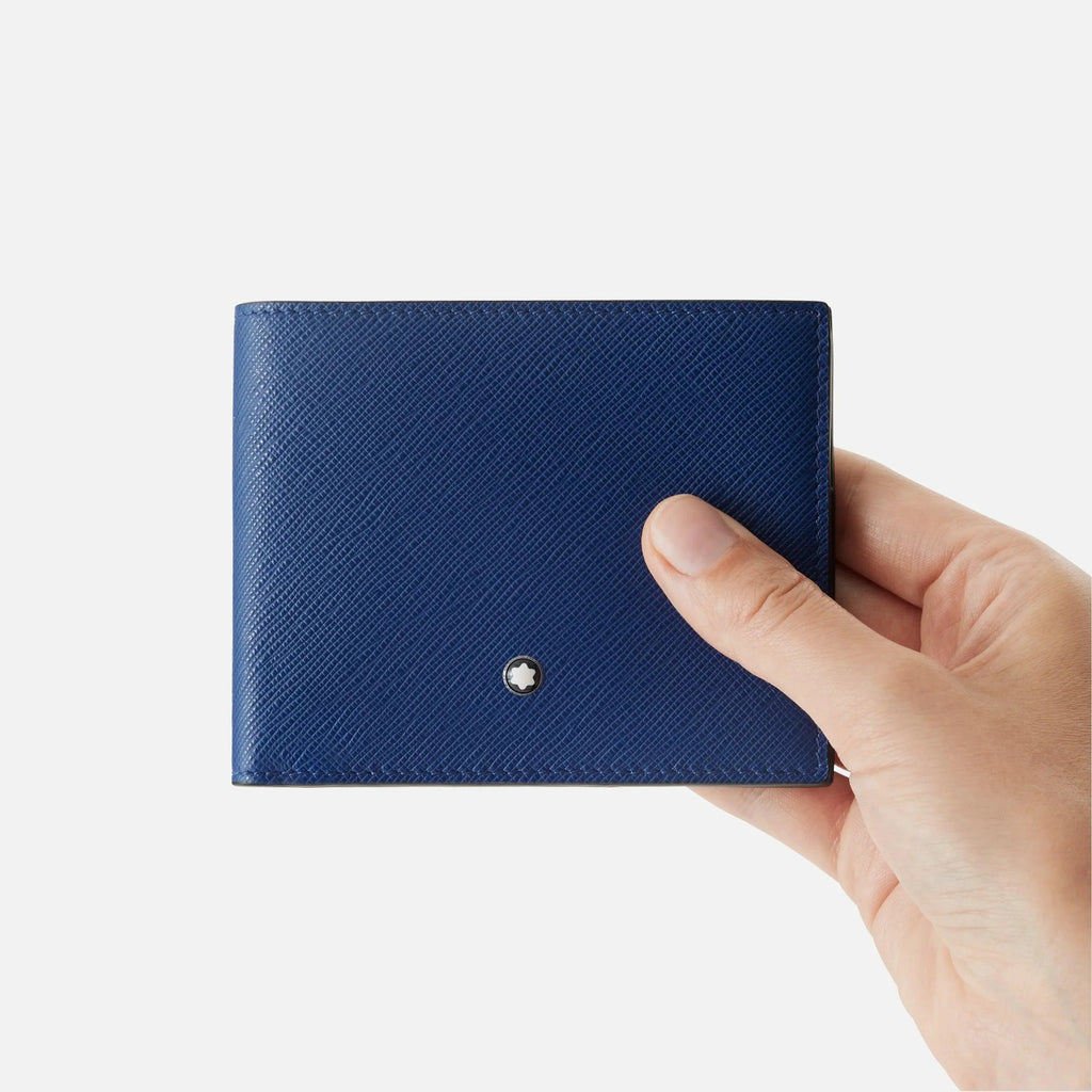 Montblanc portafoglio 6 scomparti Montblanc Sartorial blu 130812