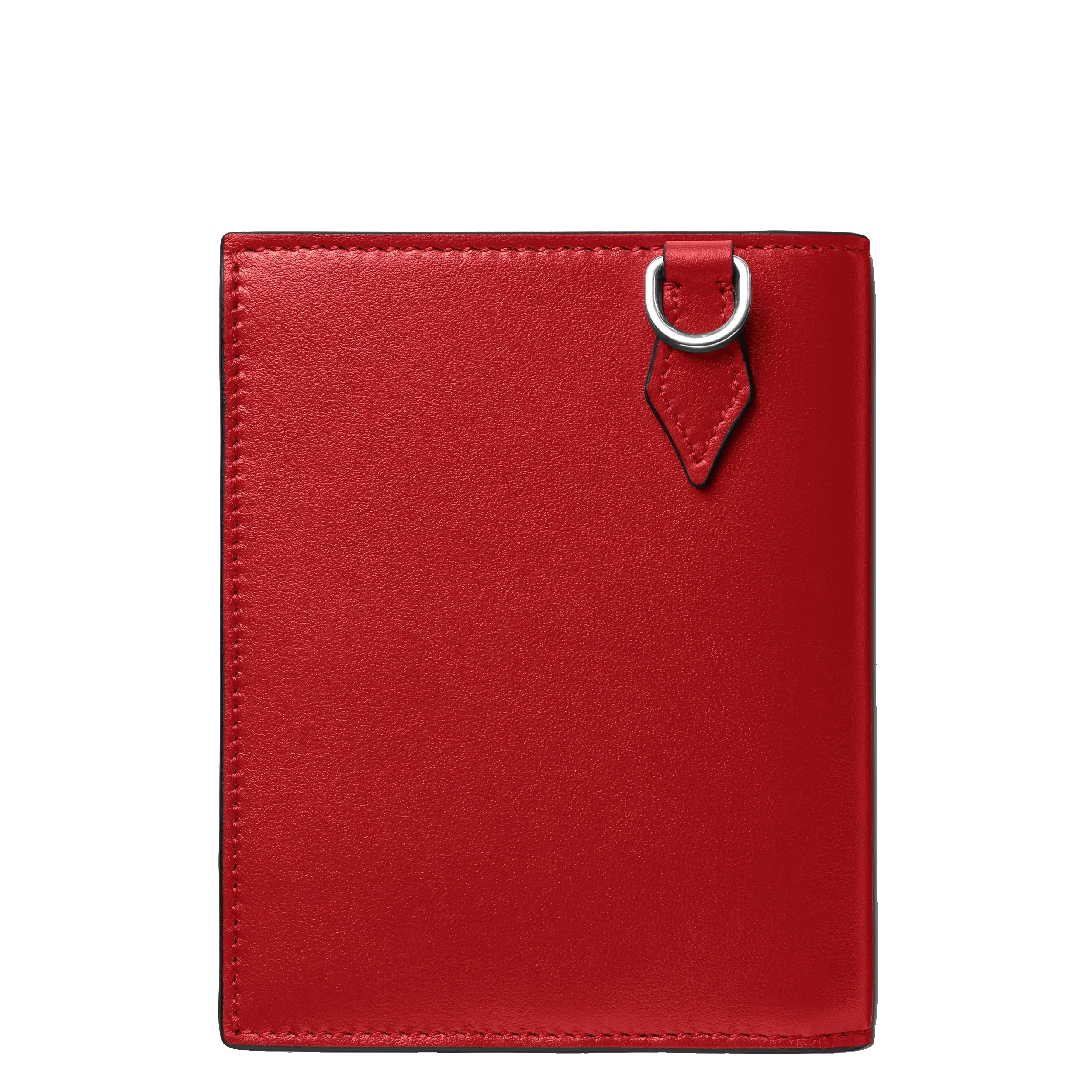 Montblanc portafoglio compatto Meisterstück 6 scomparti nero/rosso 129679