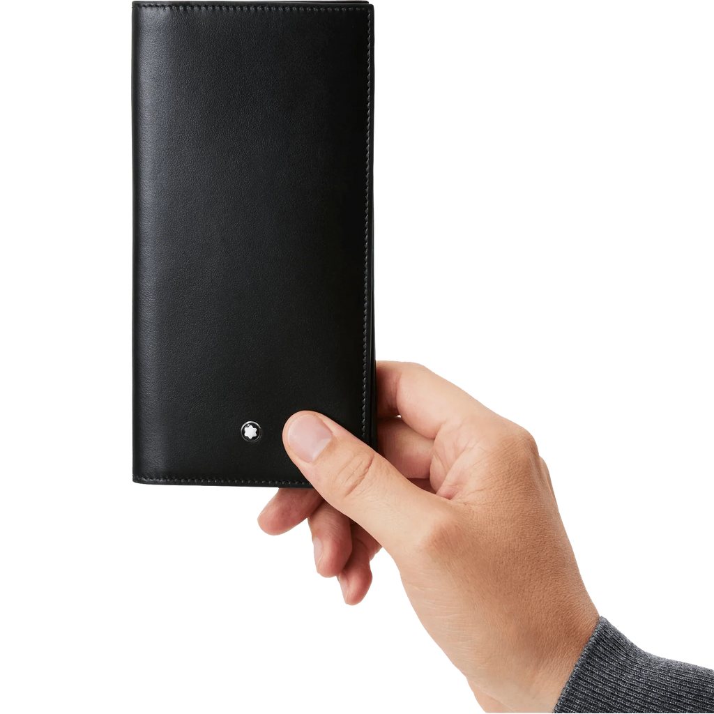 Montblanc portafoglio lungo 15 scomparti Meisterstück nero 129680