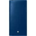 Montblanc portafoglio lungo 15 scomparti Meisterstück nero/blu 129681