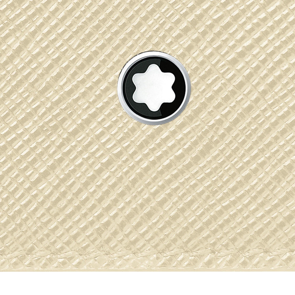 Montblanc portafoglio mini 4 scomparti Montblanc Sartorial avorio 130837