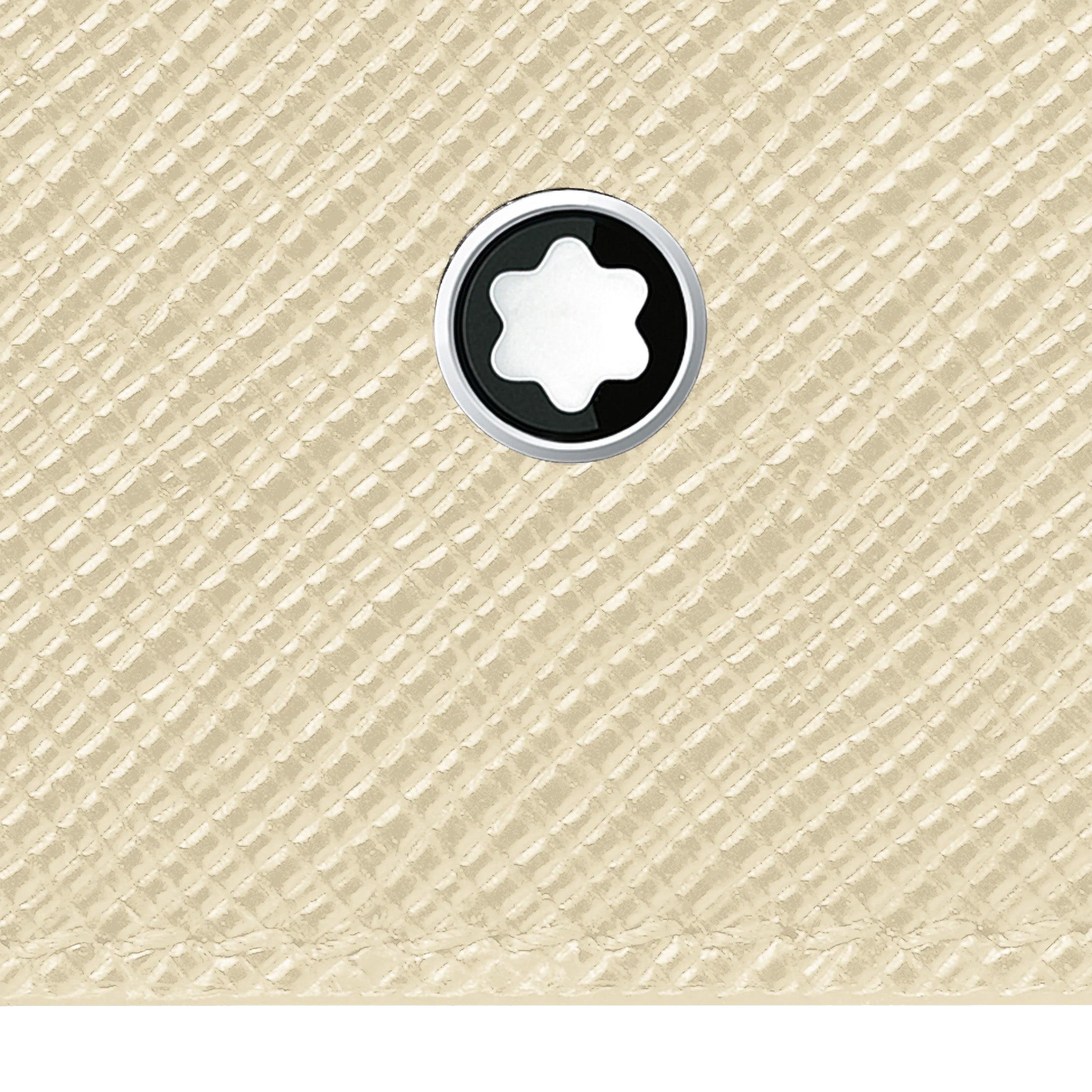 Montblanc portafoglio mini 4 scomparti Montblanc Sartorial avorio 130837