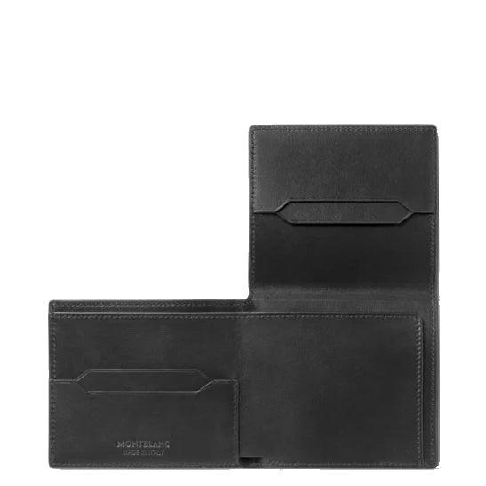 Montblanc portafoglio sottile trio soft 4 scomparti nero 198145