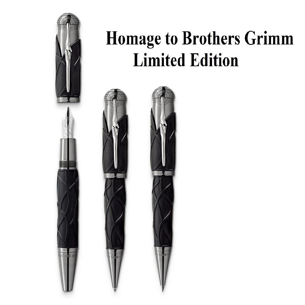 Montblanc set 3 penne Writers Edition Fratelli Grimm ( Stilografica + Roller + Sfera ) Limited Edition 128367