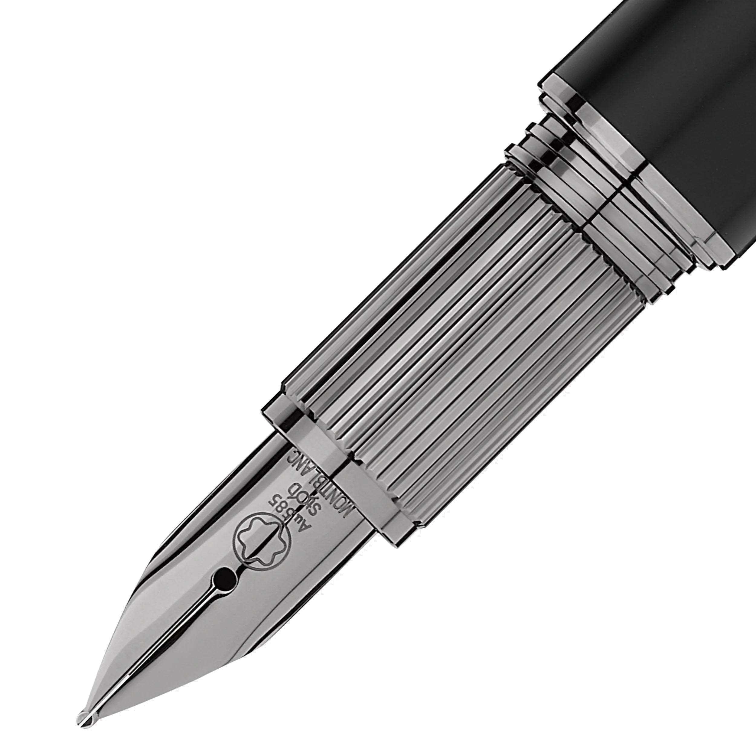 Montblanc stilografica StarWalker UltraBlack Doué punta media 126364