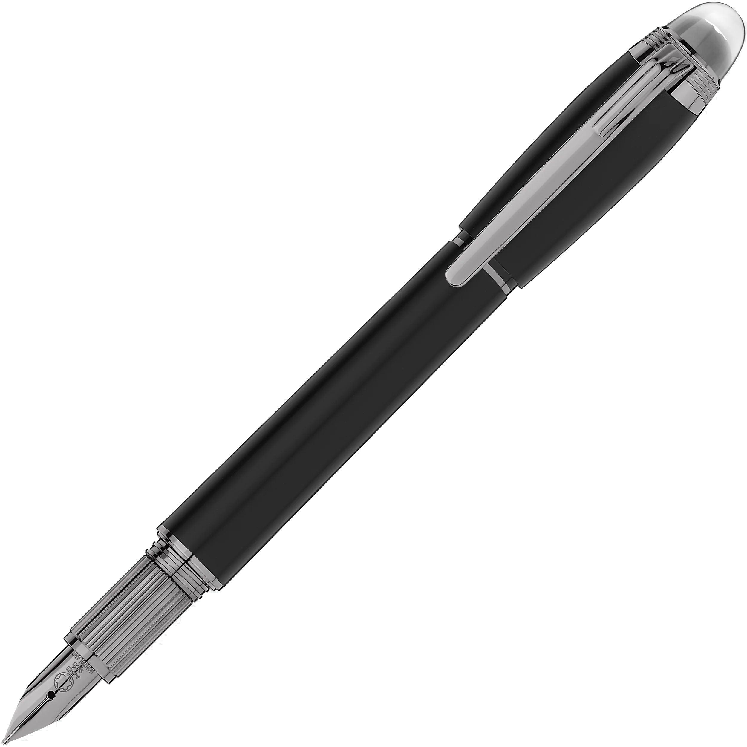 Montblanc stilografica StarWalker UltraBlack resina pregiata punta F 126339