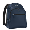 Montblanc zaino medio 3 scomparti sartorial blu 131716