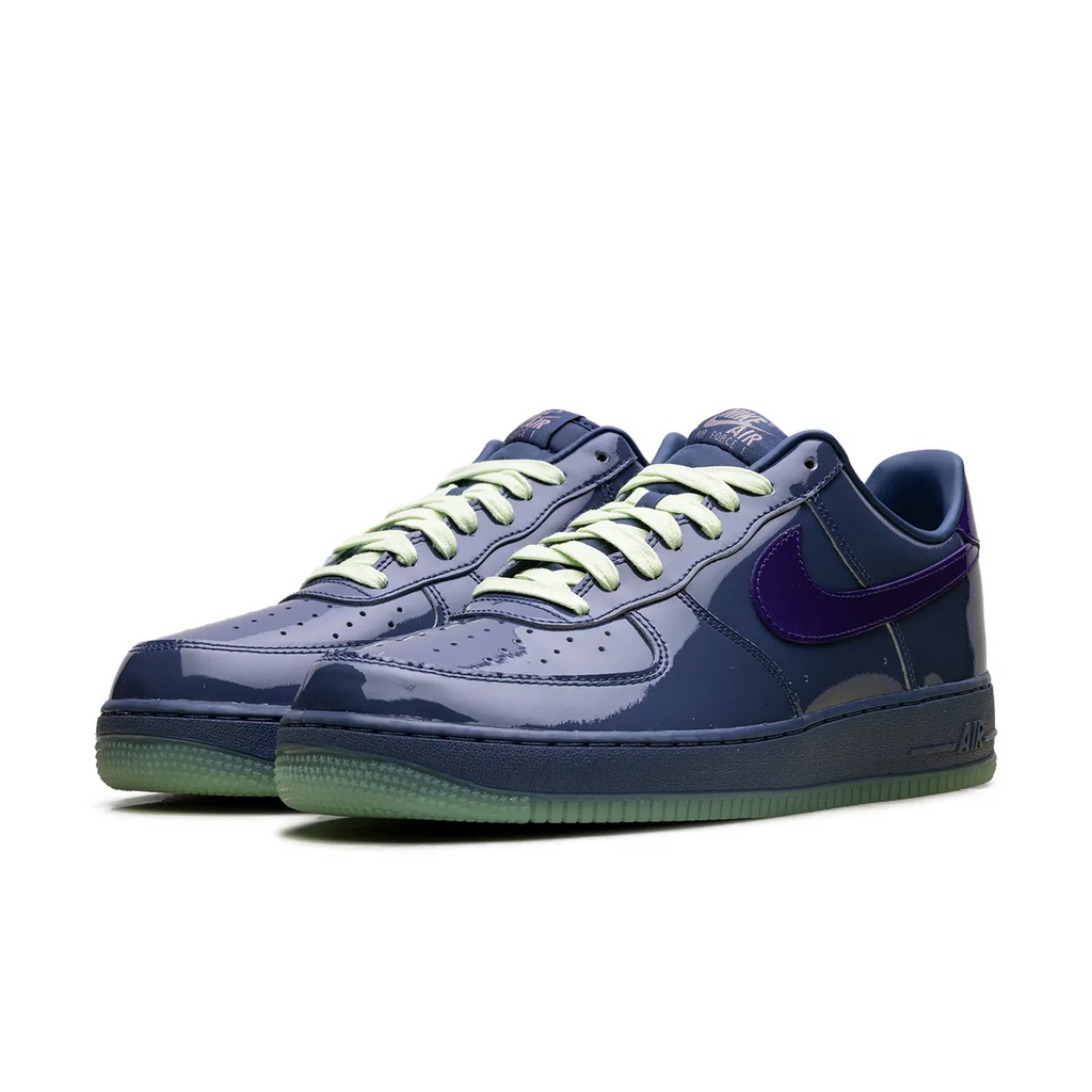 Nike Air Force 1 Low Patent Leather Mystic Navy Grape Ice