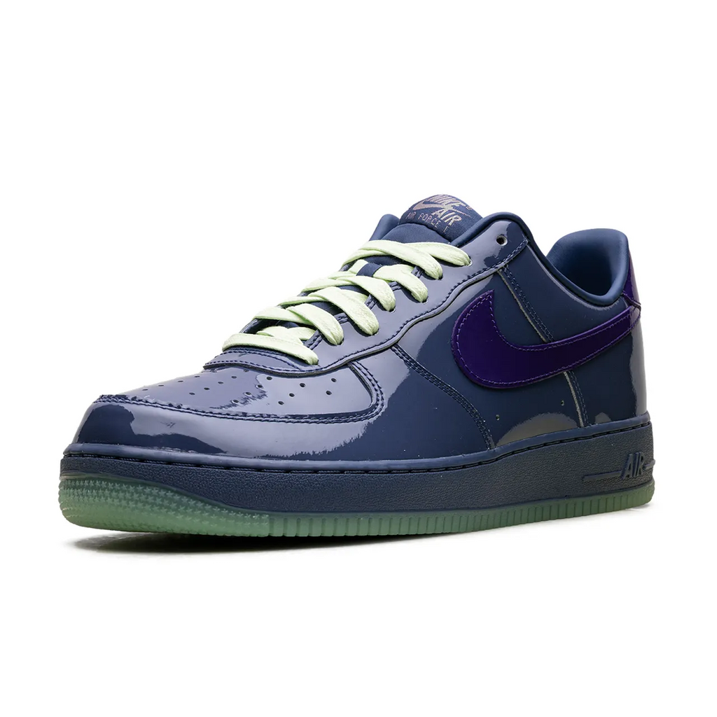 Nike Air Force 1 Low Patent Leather Mystic Navy Grape Ice