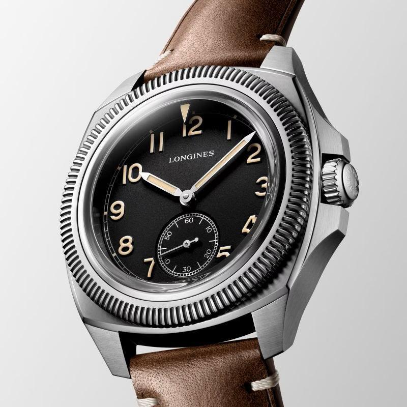 Longines orologio Pilot Majetek Box Edition 43mm nero automatico acciaio L2.838.4.53.9