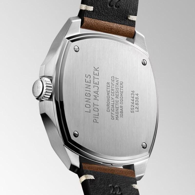 Longines orologio Pilot Majetek Box Edition 43mm nero automatico acciaio L2.838.4.53.9