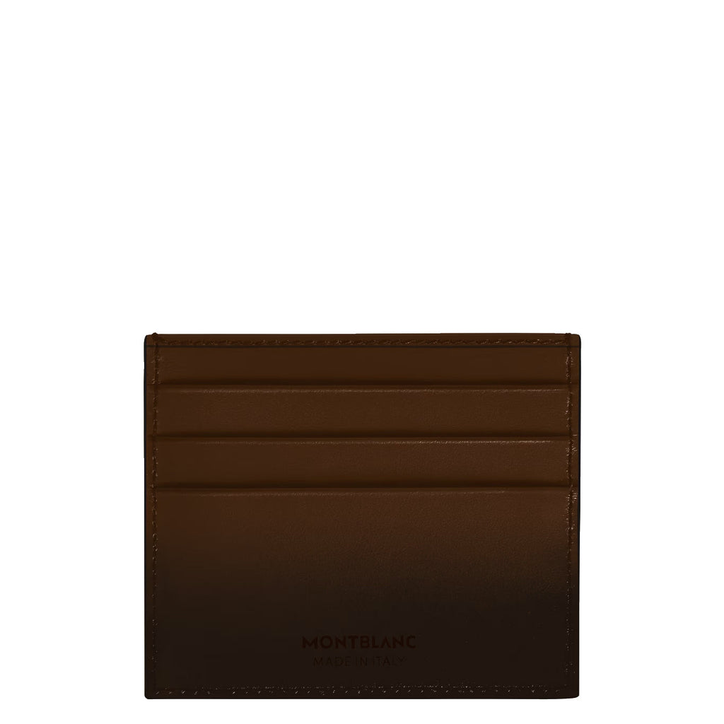 Montblanc porta carte 6 scomparti Meisterstück sfumato marrone 220319