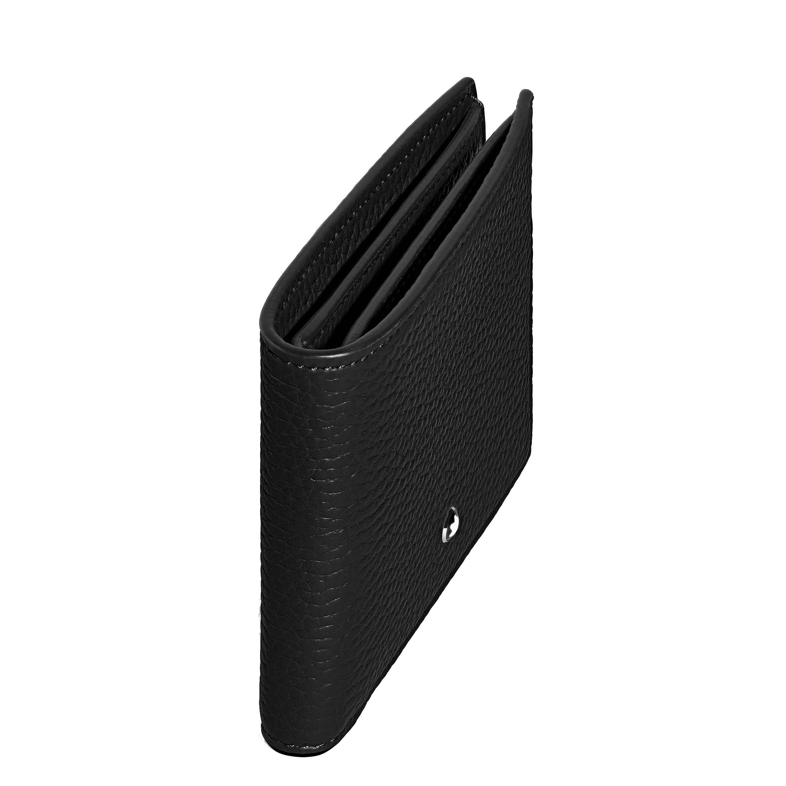 Montblanc portafoglio con portamonete 4 scomparti nero 220217