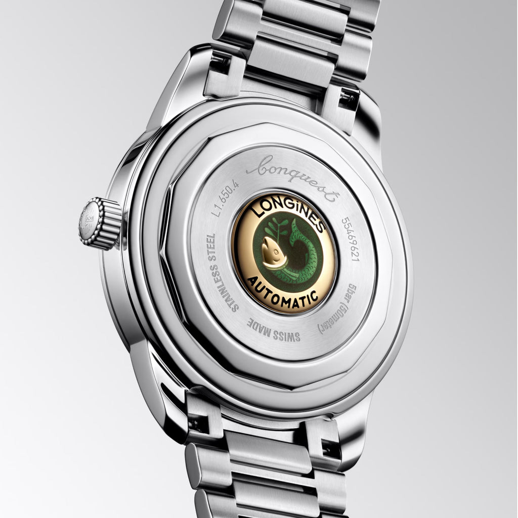 Longines orologio Heritage 40mm blu acciaio automatico L1.650.4.92.6