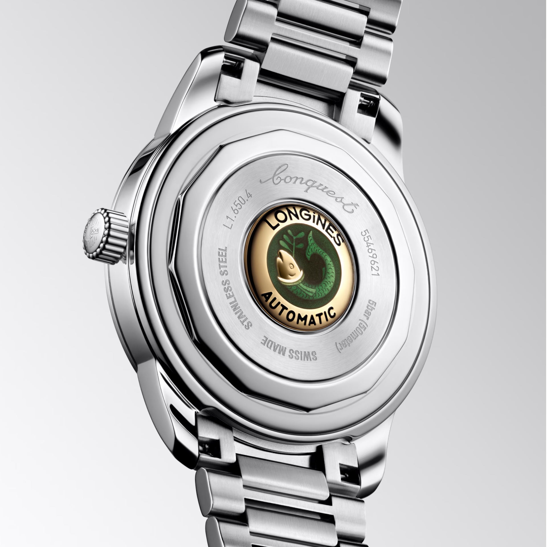 Longines orologio Heritage 40mm blu acciaio automatico L1.650.4.92.6