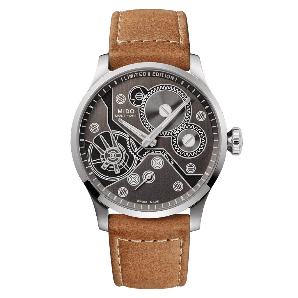Mido orologio Multifort Mechanical Edizione limitata 999 pezzi 44mm antracite carica manuale acciaio M038.605.11.060.00