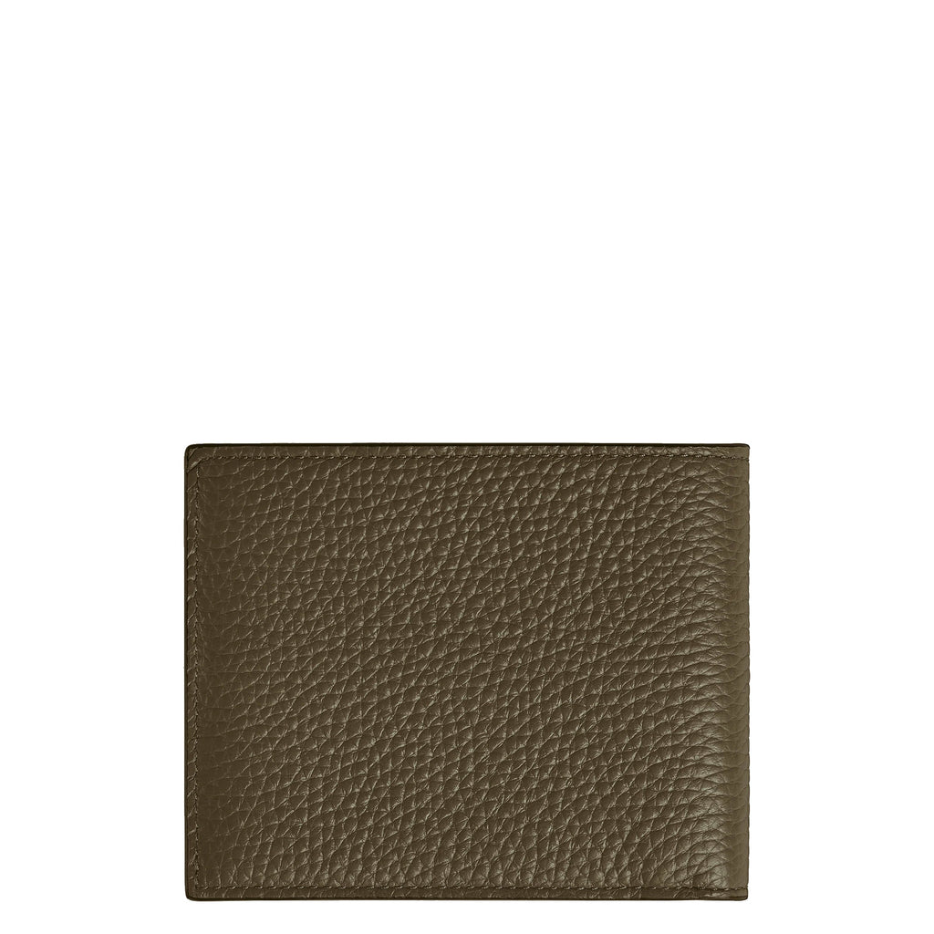 Montblanc portafoglio con portamonete 4 scomparti kaki 220216