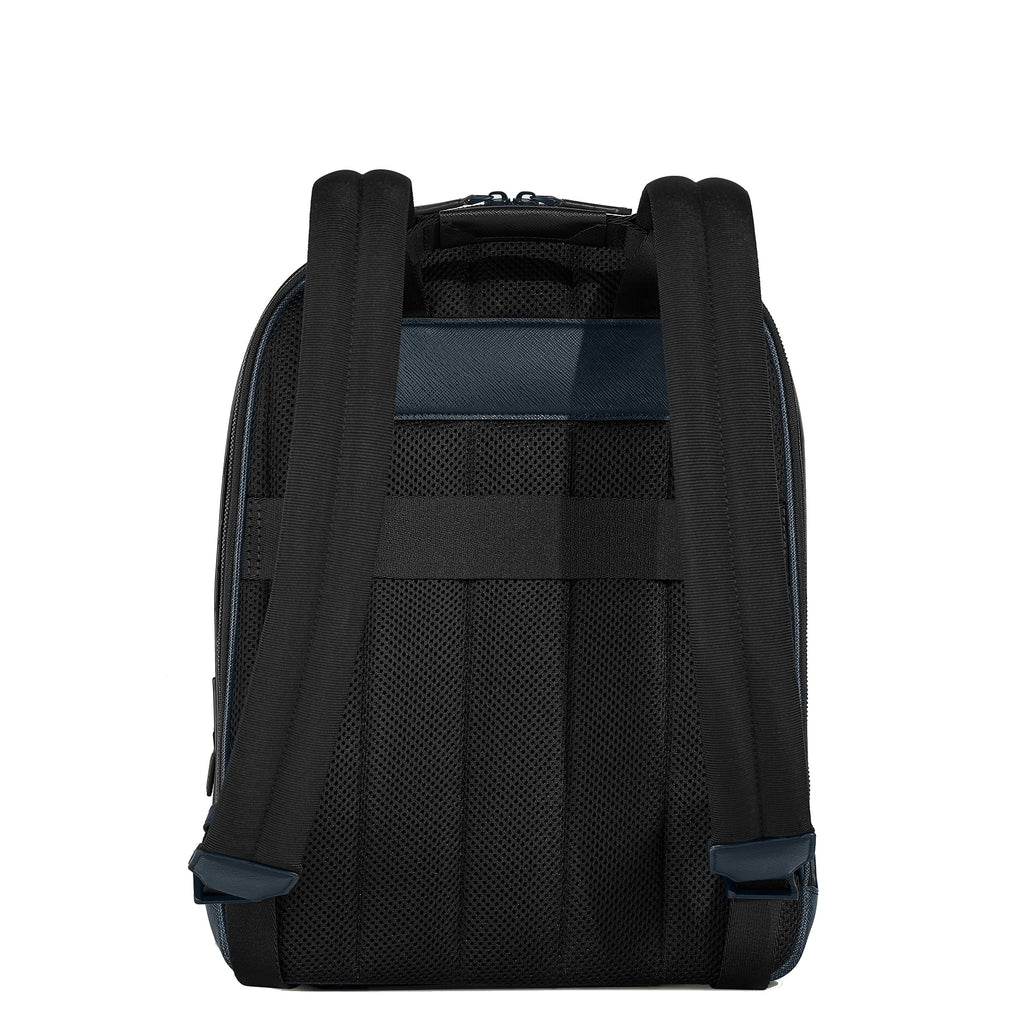 Montblanc zaino medio con 3 scomparti Sartorial tweed blu 220335