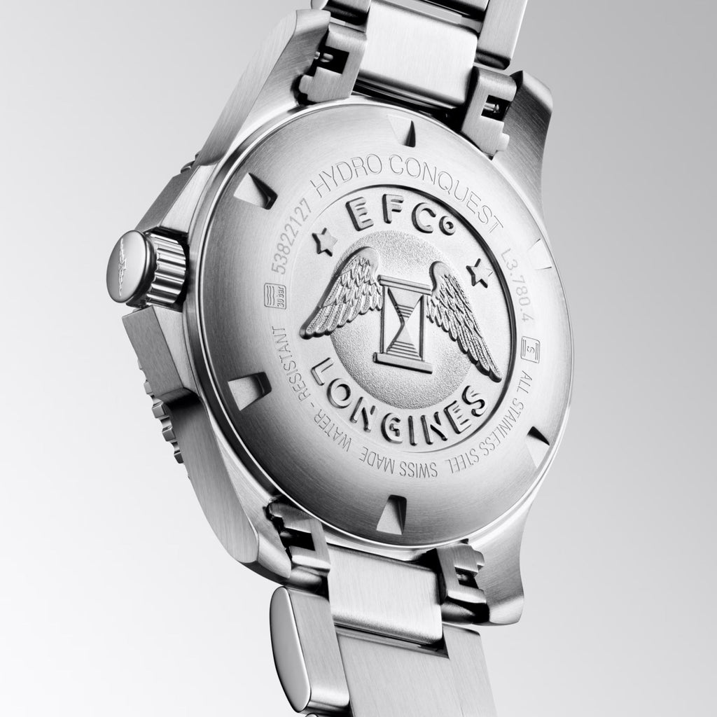 Longines orologio Hydroconquest 39mm nero automatico acciaio