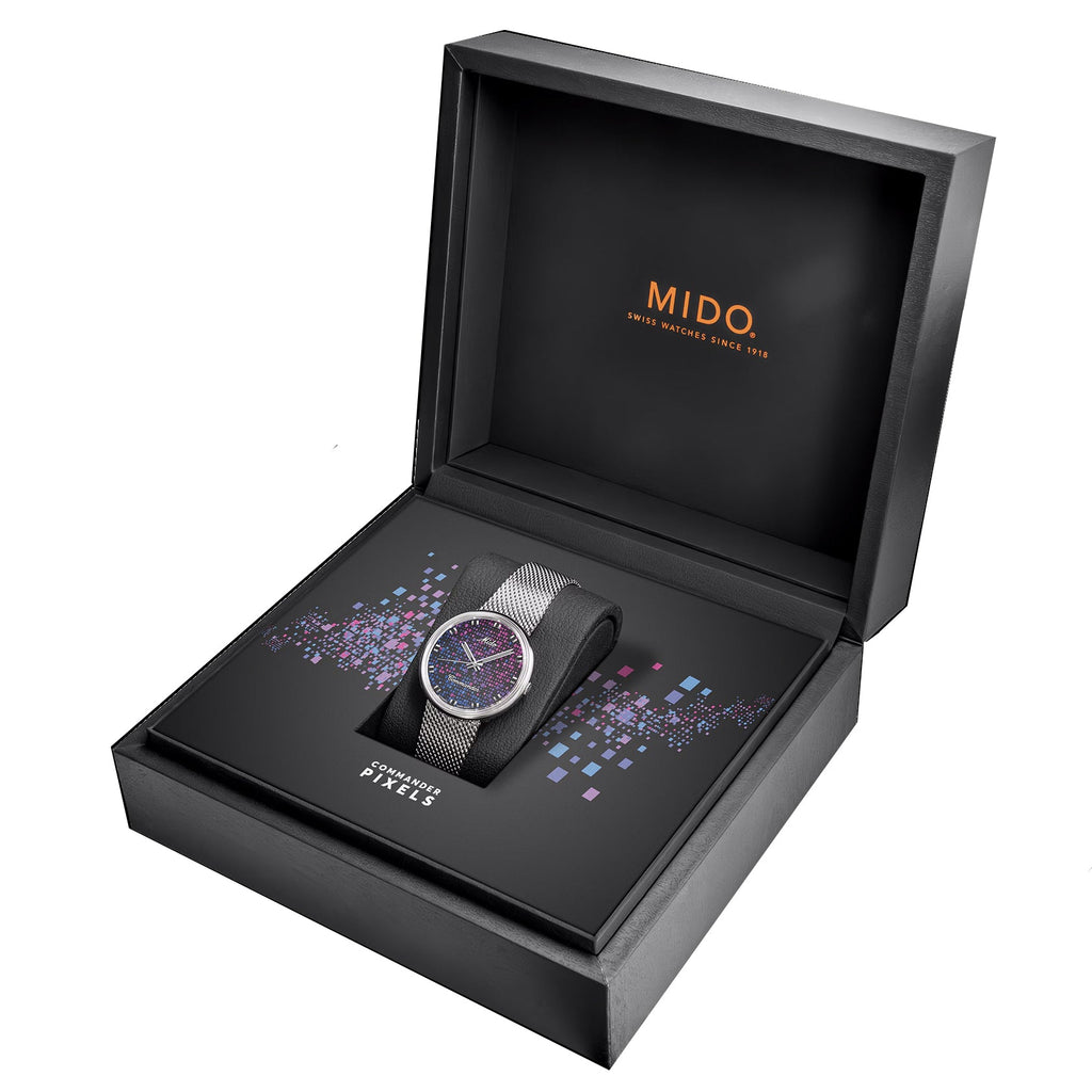 Mido orologio Commander 1959 37mm nero automatico acciaio M8429.4.N7.11