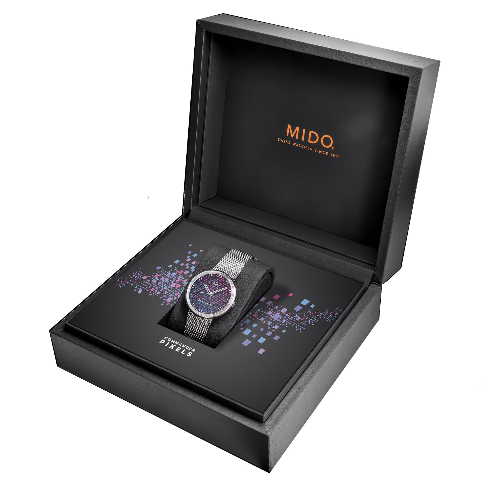 Mido orologio Commander 1959 37mm nero automatico acciaio M8429.4.N7.11